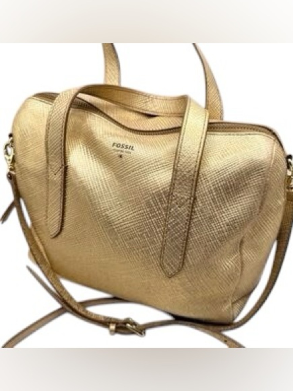 Fossil Sydney Satchel Golden